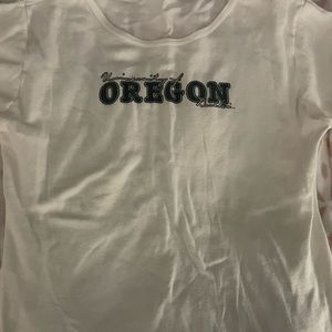 university of oregon white tee